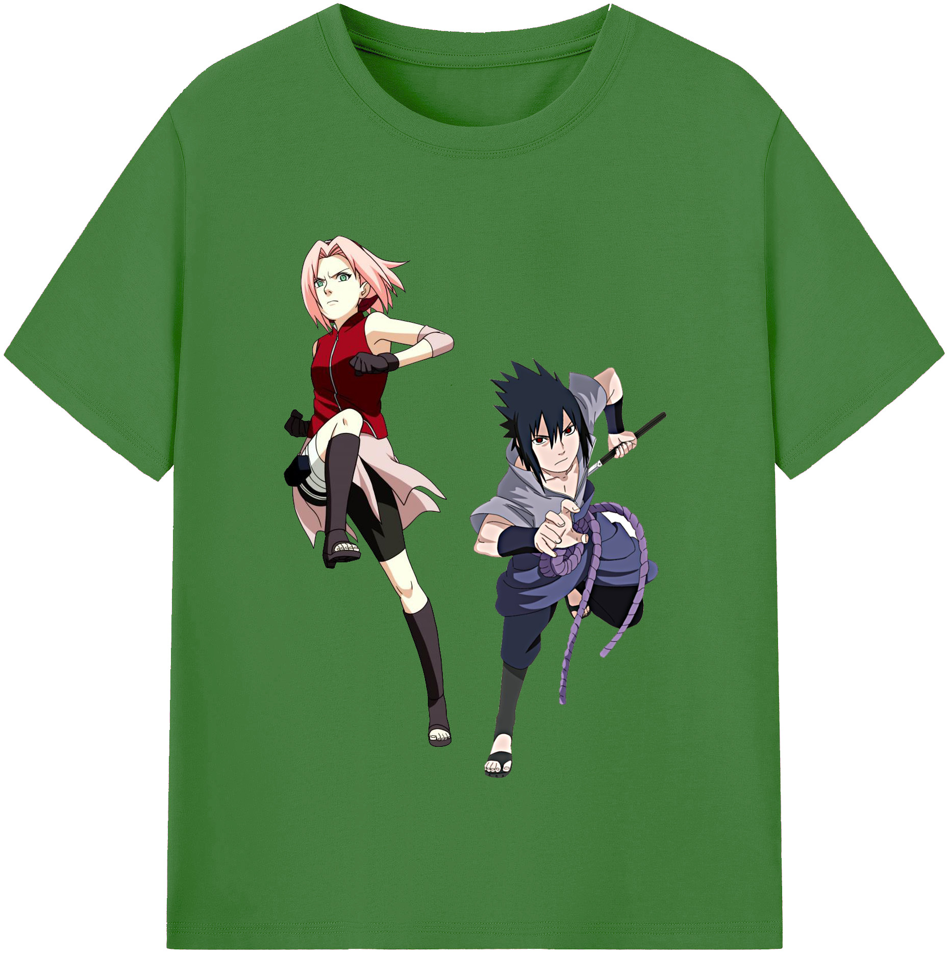 （画像用） NARUTO -ナルト- 春野サクラ Haruno Sakura レディースカジュアルプリントTシャツ（綿100％）